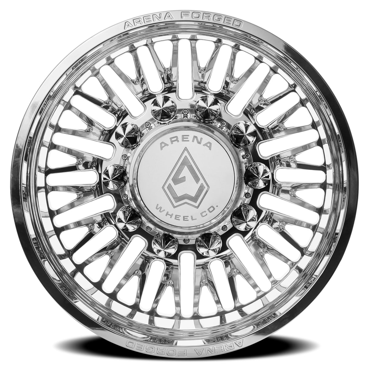 Arena Forged Wheels AF101 Casino Dually Milled and Polished Rear Outer