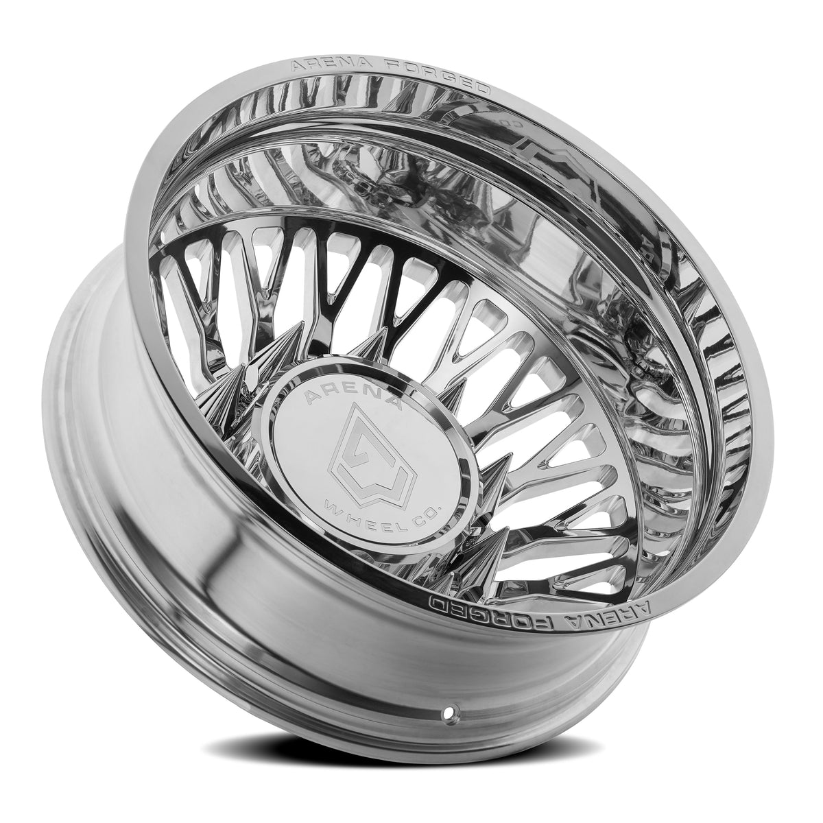 Arena Forged Wheels AF102 Maximus Dually Milled and Polished Rear Outer