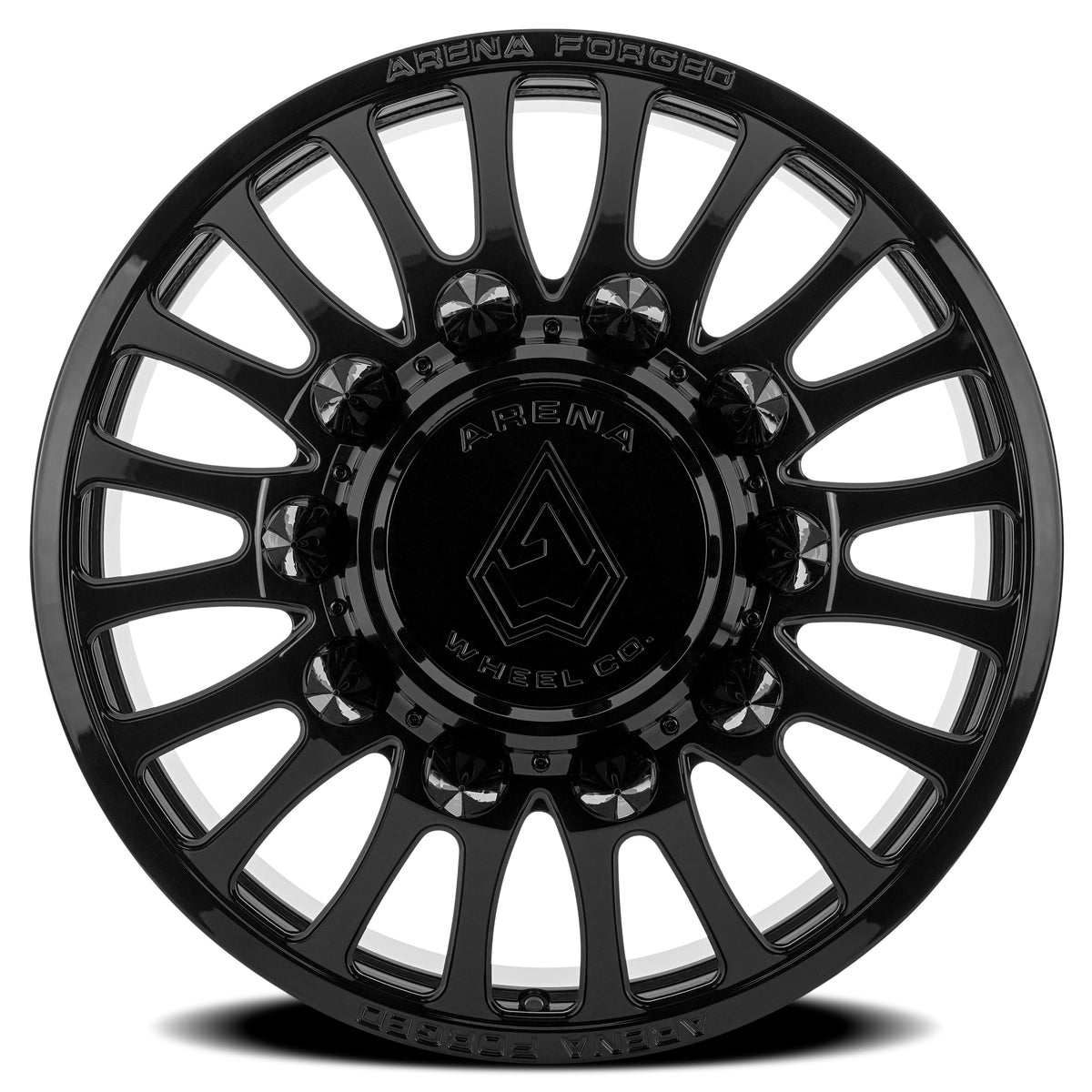 Arena Forged Wheels AF103 Shoreline Dually Gloss Black Front