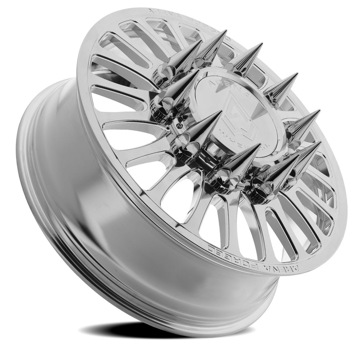 Arena Forged Wheels AF103 Shoreline Dually Milled and Polished Front 8 lug