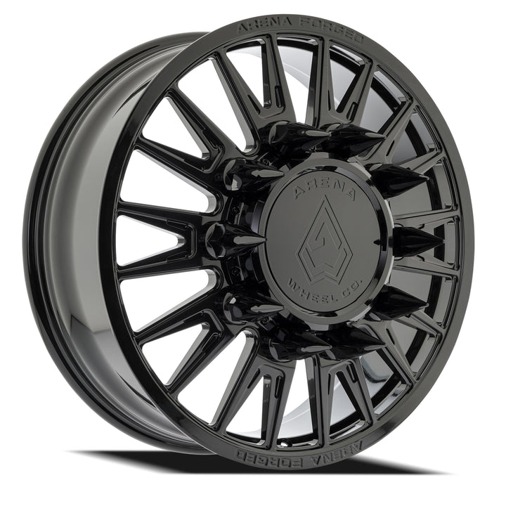 Arena Forged Wheels AF105 Imperial Dually Gloss Black Front 10 lug