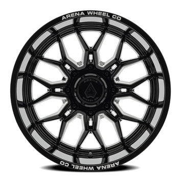 Arena Wheels A117 Violator Gloss Black and Milled