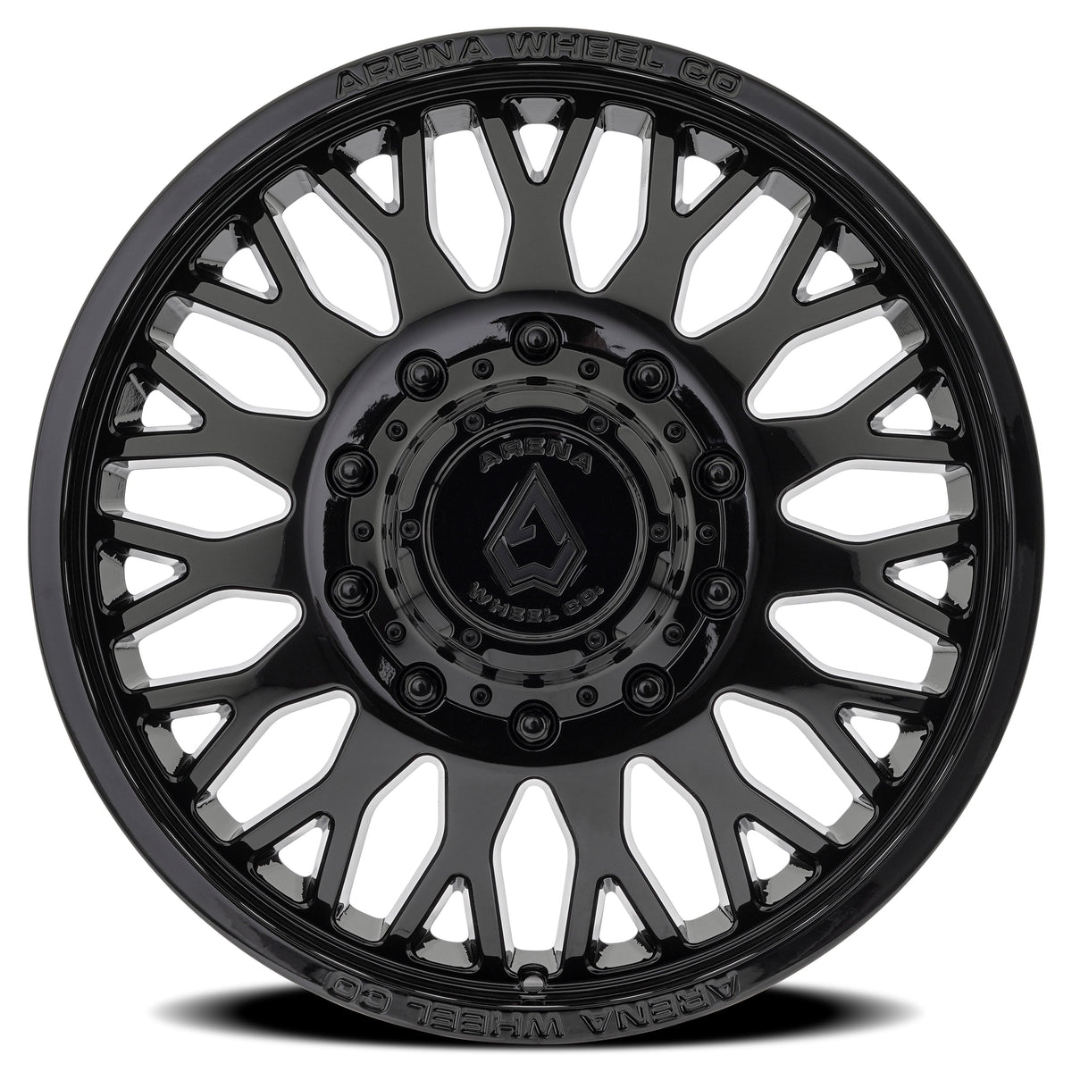 Arena Wheels A121 Monarch Dually Gloss Black Front