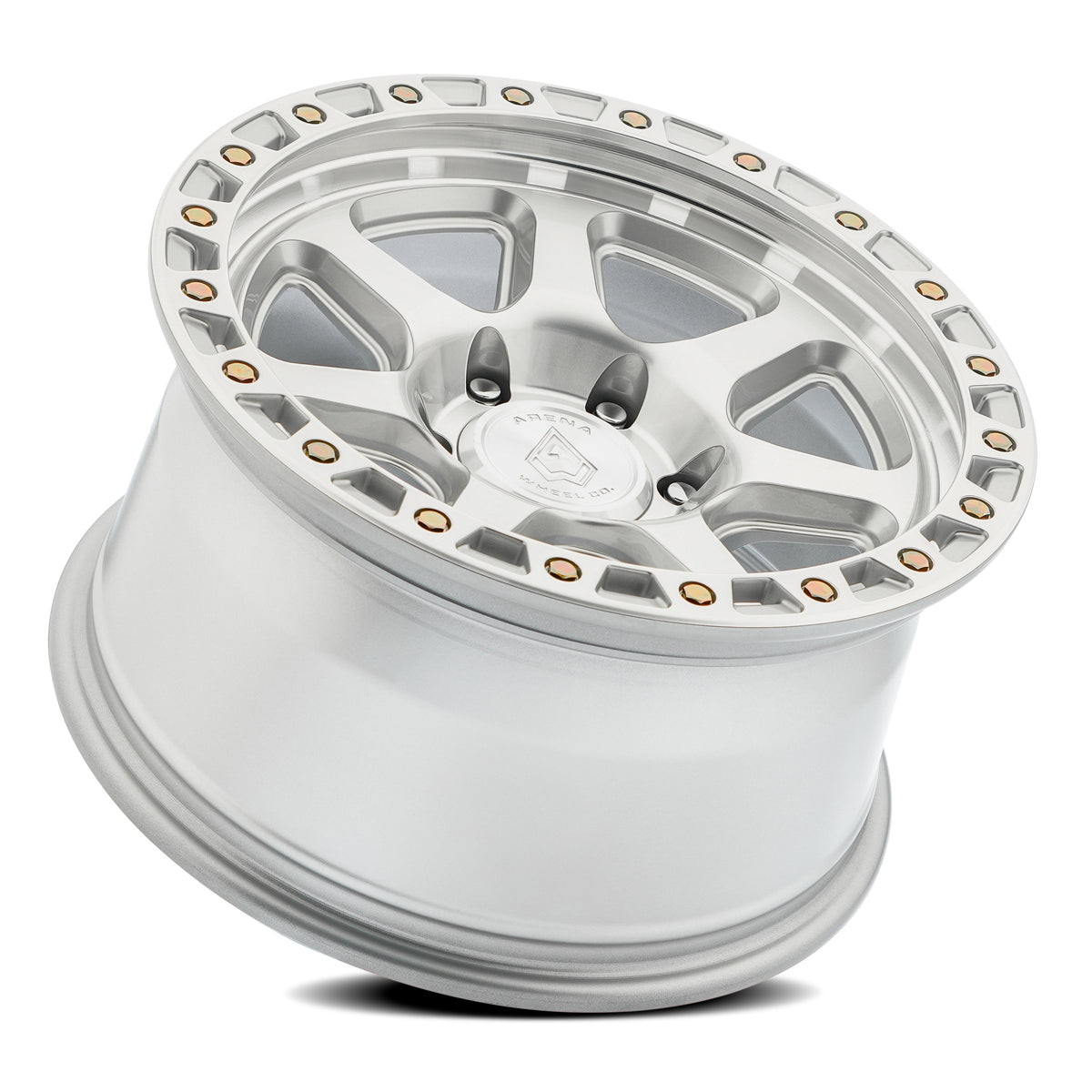 Arena Wheels A123 Throttle Gloss Silver Machined
