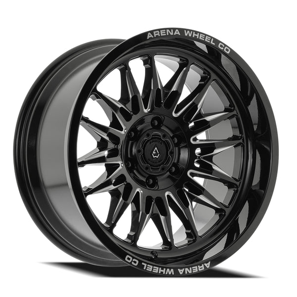 Arena Wheels A126 Javelin Gloss Black and Milled