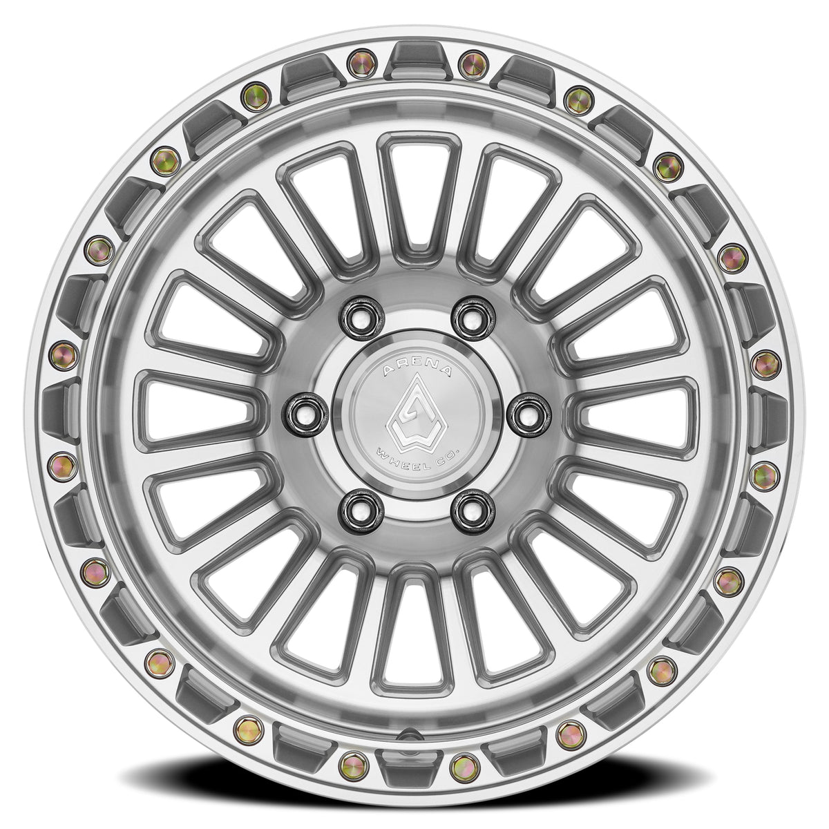 Arena Wheels A130 Podium Gloss Silver Machined 6 lug