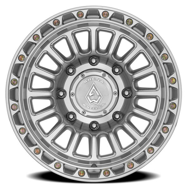 Arena Wheels A130 Podium Gloss Silver Machined 8 lug