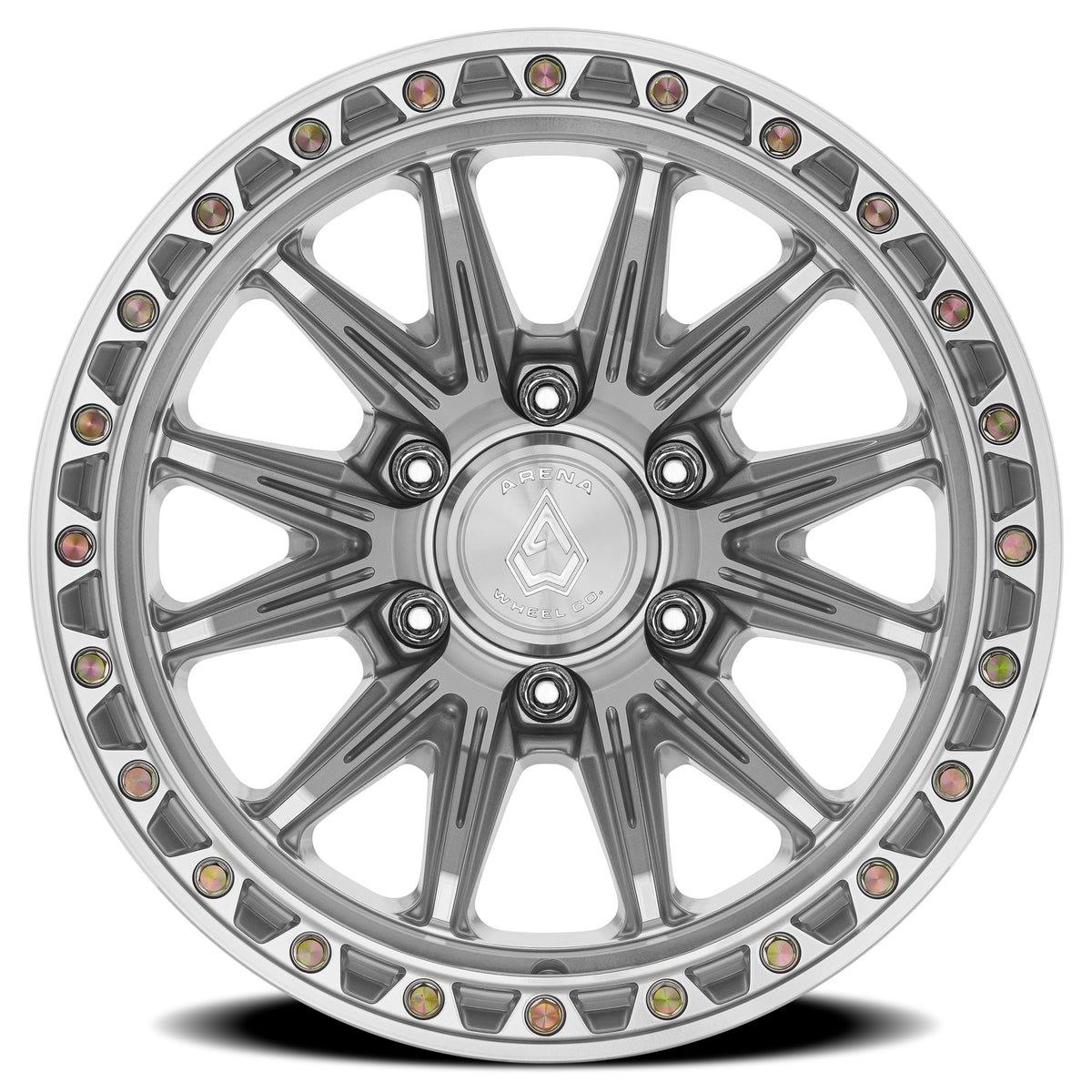 Arena Wheels A132 Blitz Gloss Silver Machined 6 lug