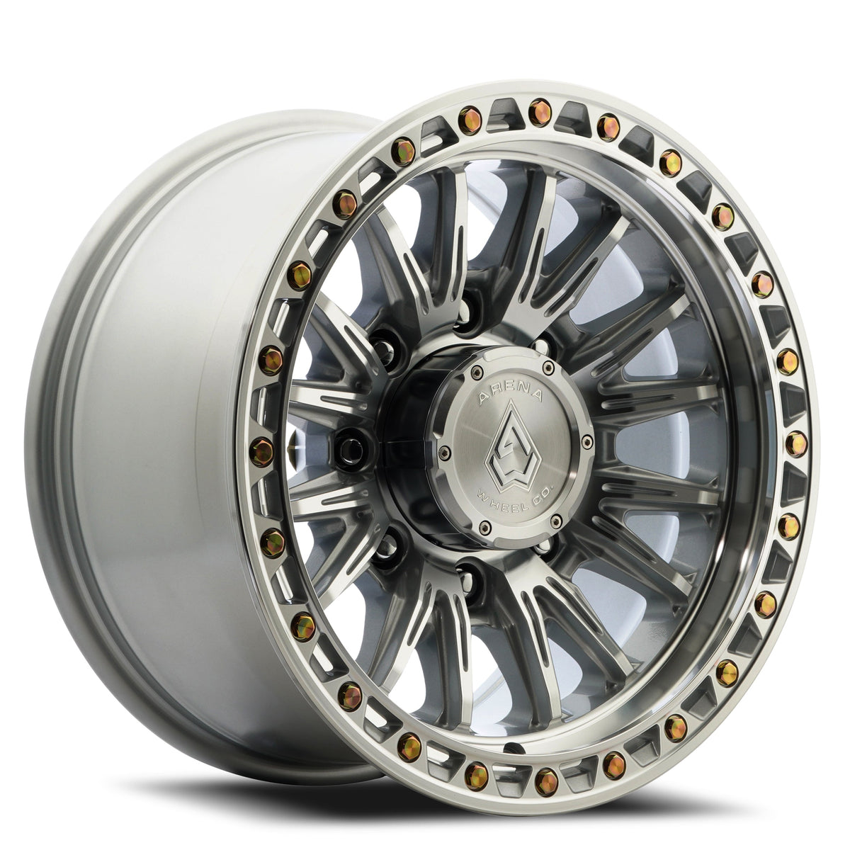 Arena Wheels A132 Blitz Gloss Silver Machined 8 lug