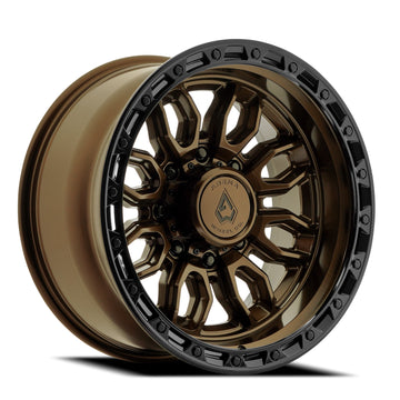 Arena Wheels A137 Pursuit Smoked Bronze Center Gloss Black Lip 8 lug