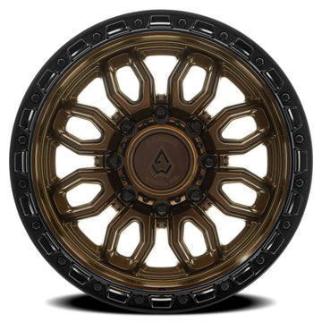 Arena Wheels A137 Pursuit Smoked Bronze Center Gloss Black Lip 8 lug