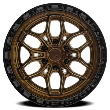 Arena Wheels A142 Fury Smoked Bronze Center Gloss Black Lip