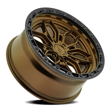 Arena Wheels A142 Fury Smoked Bronze Center Gloss Black Lip