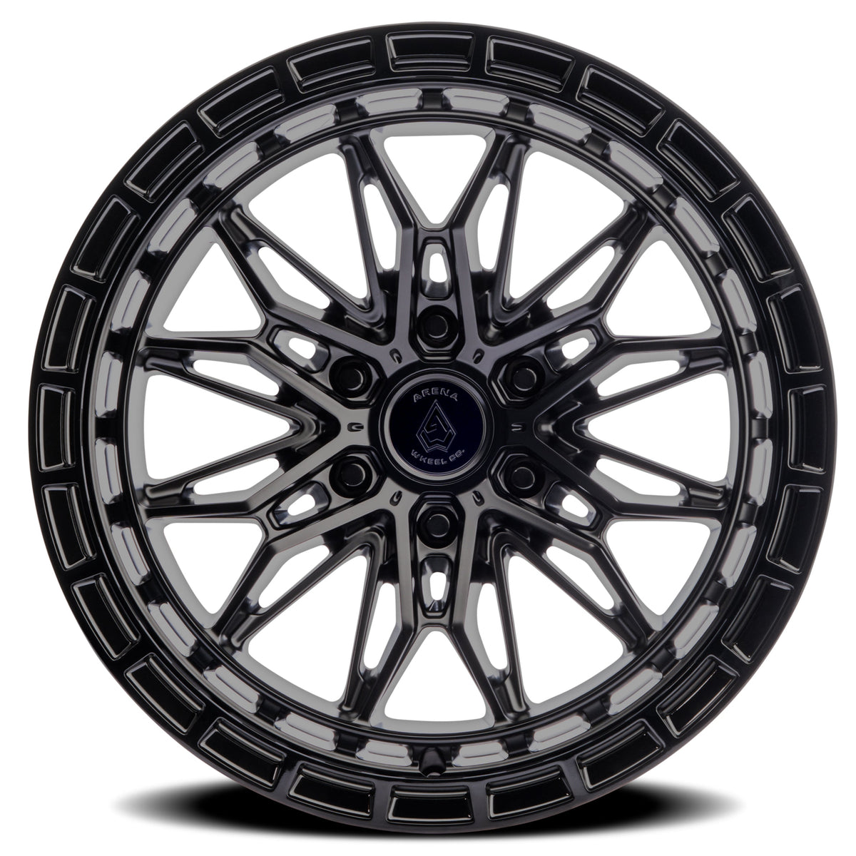 Arena Wheels A147 Empire Satin Black Center Gloss Black Lip