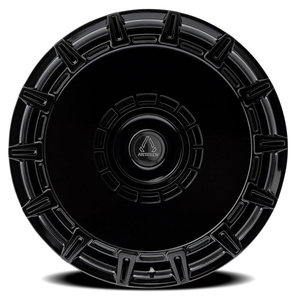 Artssen Wheels AR101 Apollo Gloss Black face view