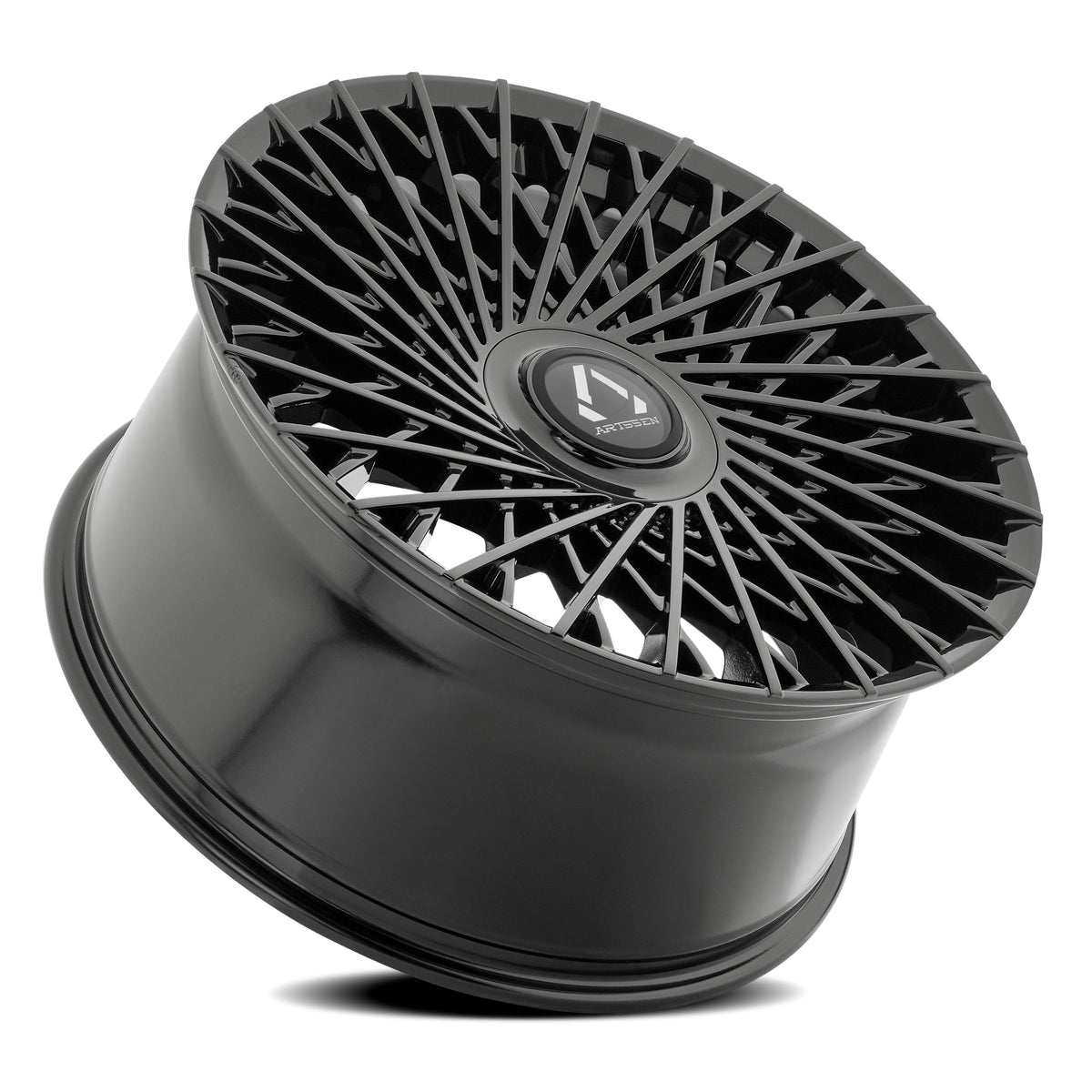 Artssen Wheels AR102 Capri Gloss Black rear angle
