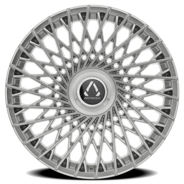 Artssen Wheels AR102 Capri Gloss Silver Brushed face view