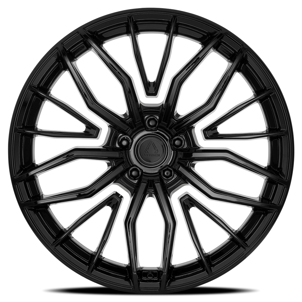 Artssen Wheels AR103 Phantom Gloss Black face view