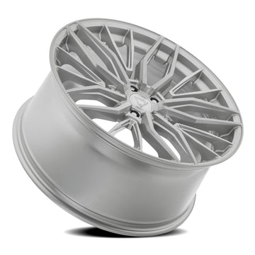 Artssen Wheels AR103 Phantom Gloss Silver Brushed rear angle