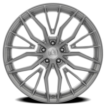 Artssen Wheels AR103 Phantom Gloss Silver Brushed face view