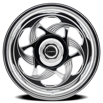 Corsart Wheels C104 El 701 Milled and Polished face view