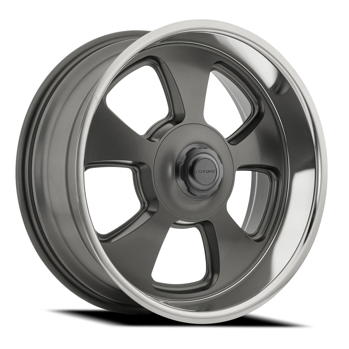 Corsart Wheels C107 Malibu Satin Gun Metal Center Diamond Cut Lip