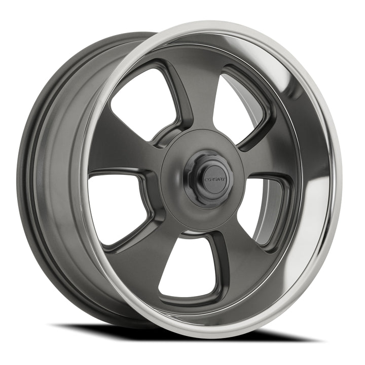 Corsart Wheels C107 Malibu Satin Gun Metal Center Diamond Cut Lip