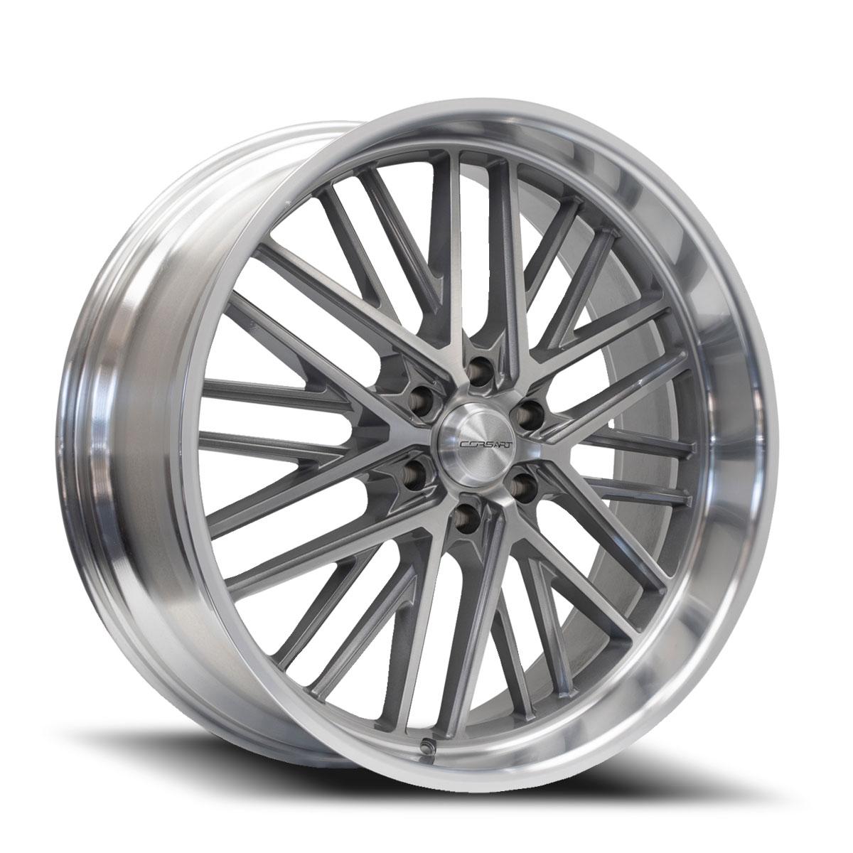 Corsart Wheels R507 Kingpin 6 Gloss Brushed with Diamond Cut Lip