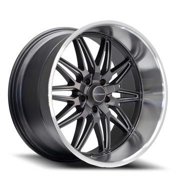 Corsart Wheels R508 Alcatraz Matte Gunmetal Milled with Diamond Cut Lip