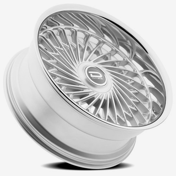 Dazz Wheels D101 Seville Gloss Silver Brushed Chromed Stainless Steel Lip