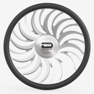 Dazz Wheels D103 Heat Gloss Silver Brushed Chromed Stainless Steel Lip