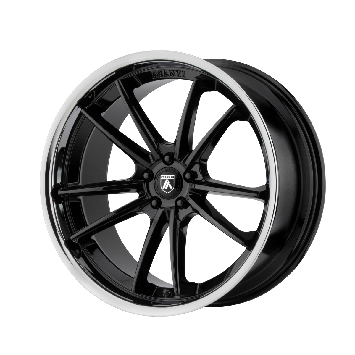 Asanti Wheels Abl-23 Sigma Gloss Black with Chrome Lip