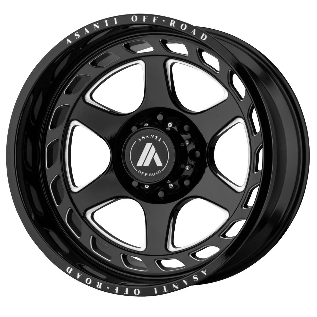 Asanti Wheels AB816 Anvil Gloss Black Milled