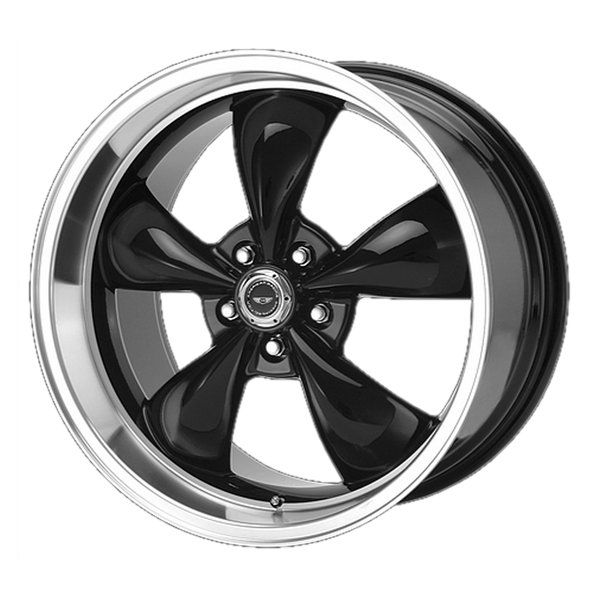 American Racing Wheels AR105 Torq Thrust M Gloss Black with Machined Lip