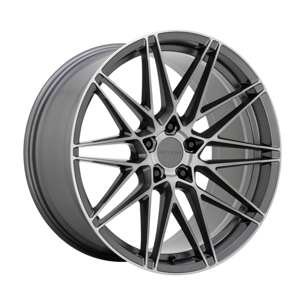 Beyern Wheels Damon Matte Gunmetal with Brushed Face