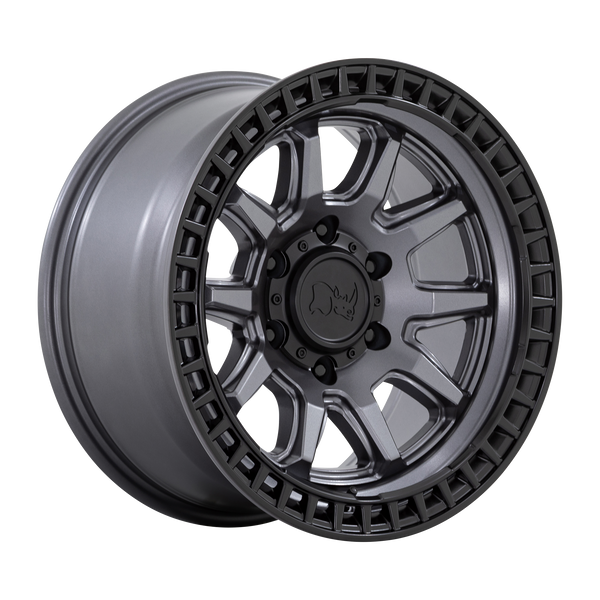 Black Rhino Wheels Calico Matte Gunmetal with Matte Black Lip