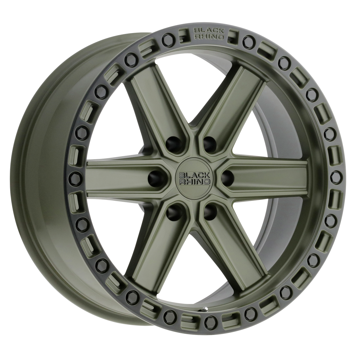Black Rhino Wheels Henderson Olive Drab Green with Black Ring