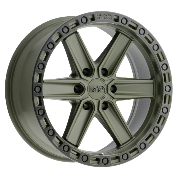 Black Rhino Wheels Henderson Olive Drab Green with Black Ring