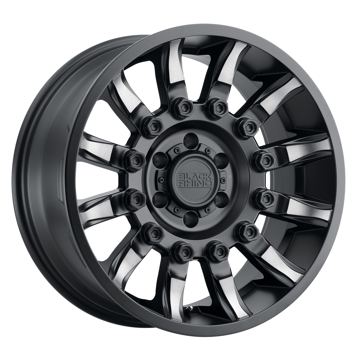 Black Rhino Wheels Mission Matte Black with Machined Tinted Spokes