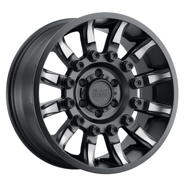 Black Rhino Wheels Mission Matte Black with Machined Tinted Spokes