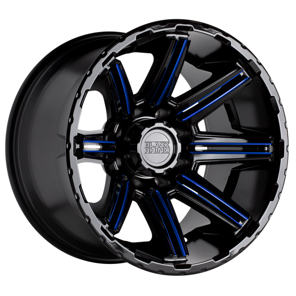 Black Rhino Wheels Rampage Gloss Black with Red Lip