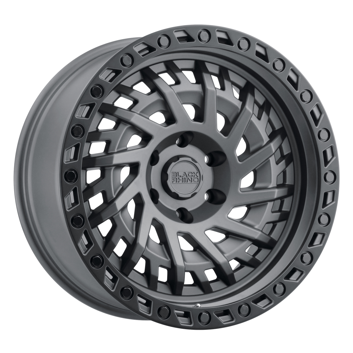 Black Rhino Wheels Shredder Matte Gunmetal with Black Ring