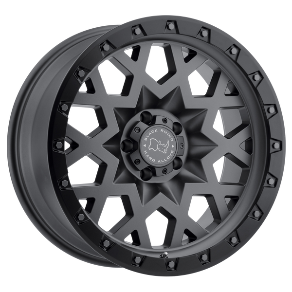 Black Rhino Wheels Sprocket Matte Gunmetal with Black Ring