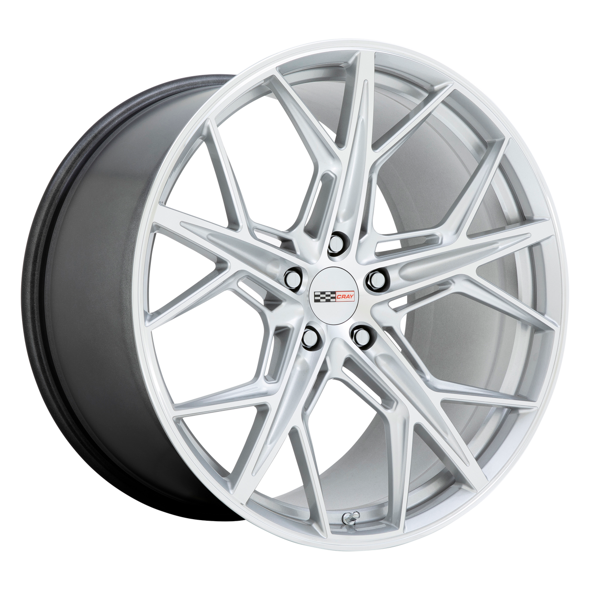Cray Wheels Hammerhead Gloss Silver with Mirror Cut Face