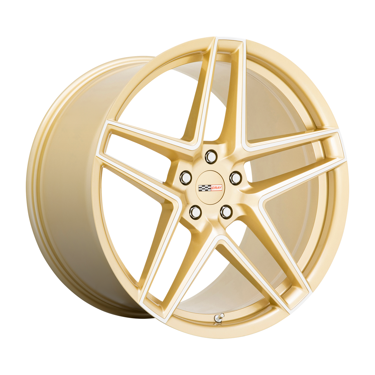 Cray Wheels Panthera Gloss Gold with Mirror Cut Face