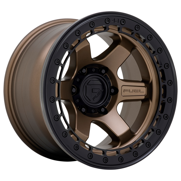 Fuel Off-Road Wheels D124 Block Beadlock Matte Bronze with Matte Black Ring