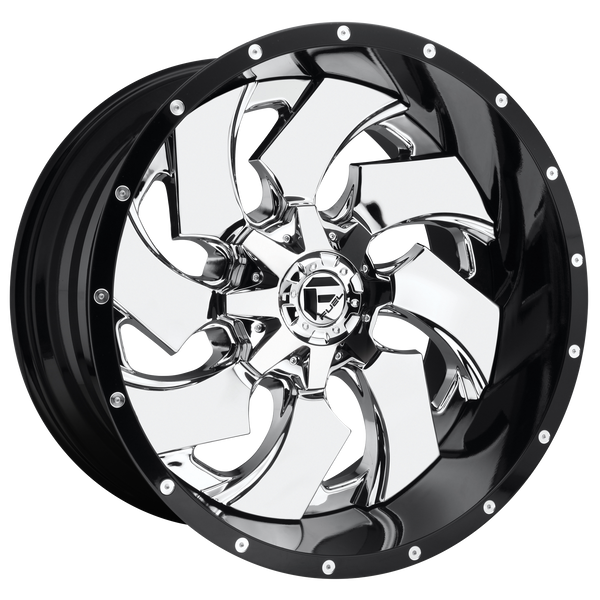 Fuel Off-Road Wheels D240 Cleaver Chrome with Gloss Black Lip
