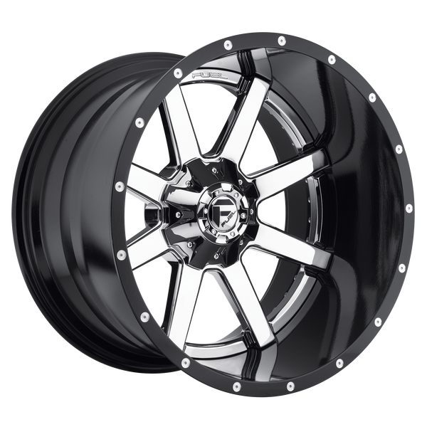 Fuel Off-Road Wheels D260 Maverick Chrome with Gloss Black Lip