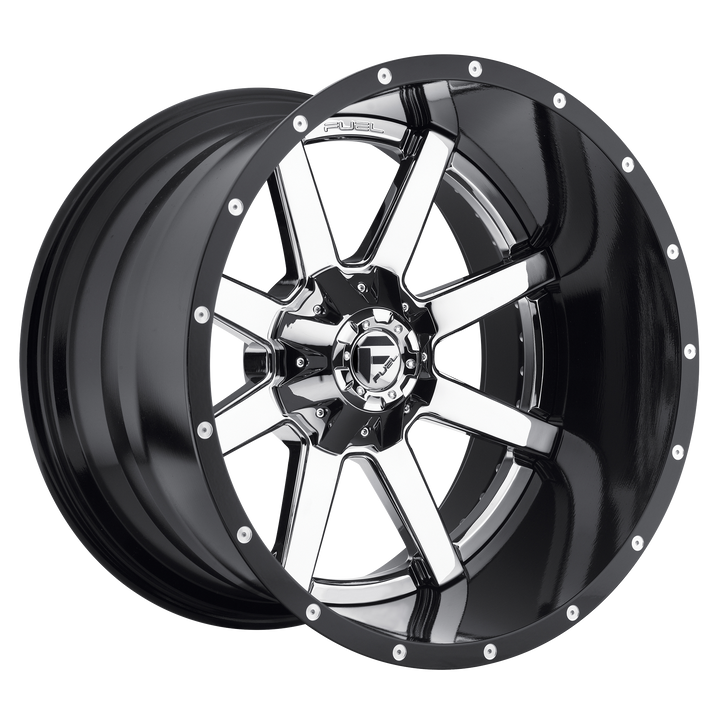 Fuel Off-Road Wheels D260 Maverick Chrome with Gloss Black Lip