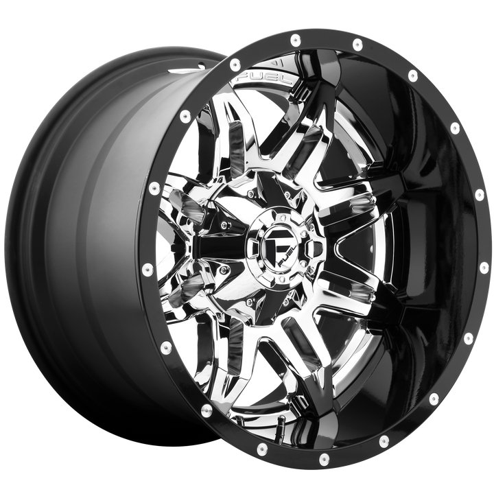 Fuel Off-Road Wheels D266 Lethal Chrome with Gloss Black Lip